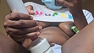 baambi teases her pierced nipples for sweet relief