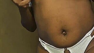 baambi teases her pierced nipples for sweet relief