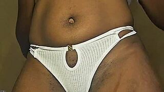 baambi teases her pierced nipples for sweet relief