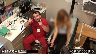 doctor forces hitachi orgasms on this pothead patient