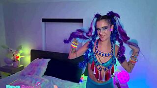 Rave beauty madison gets lost in an electrifying afterparty hookup