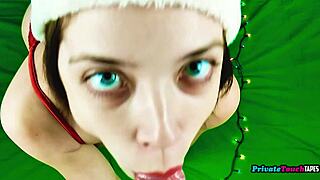 Do this russian couple have amateur sex on christmas eve?