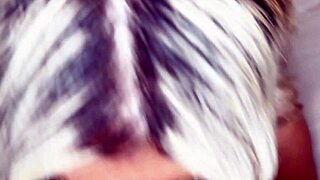 Petite blonde gets bbc facial in hotel