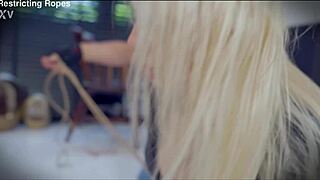 teen dutch girl gets tied in rope bondage and tape gagged
