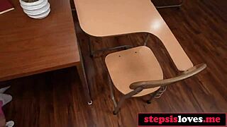 teacher catches step-siblings in classroom antics and joins the fun