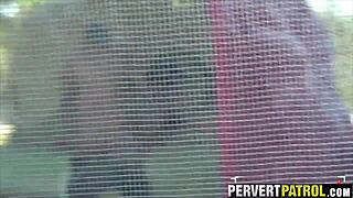trashy tattoo slut fucked like a whore outdoors