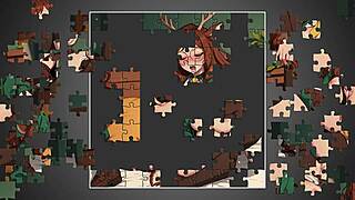 Reindeer girl pleasures herself hentai puzzle game