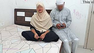 muslim hijab stepbrother fucks tight pussy