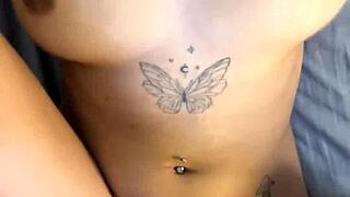 Amateur college girl with big natural tits