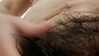 Washing lovers hairy pussy