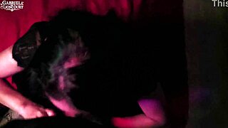 First time masked goth petite gives sloppy blowjob