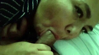 Milf give a super lollipop blowjob