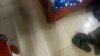 african cleaning lady at the hotel