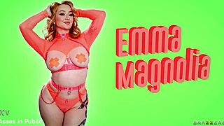Curvy cuties take on huge cock in bedroom