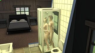 shower sex with innocent step-sister feels so good
