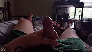 Cumshot In Slowmotion For Hairy Tattooed Cock
