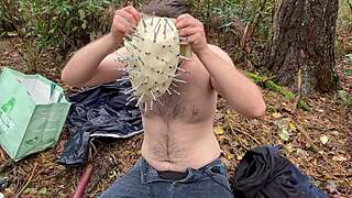 chubby naked dildo play forest diaper