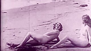 vintage nudists on the beach