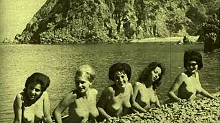 vintage nudists on the beach