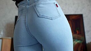 perfect ass jeans try on haul pov facesitting