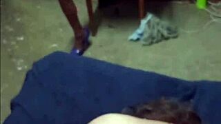 Fucking wife doggystyle while watching my domestic worker play with pussy