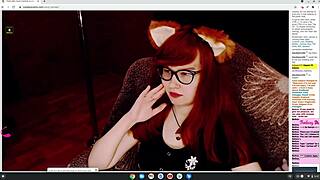 Little Cosplay Fox Girl Wants To Play On Webcam For Tips In Anime Style