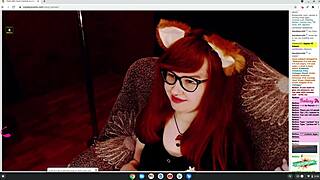 Little Cosplay Fox Girl Wants To Play On Webcam For Tips In Anime Style