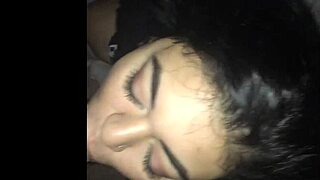 Mami gets all sloppy while sucking a big cock and takes a facial.