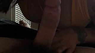 Luis Elias shows off his big ass while giving a blowjob in this fun scene