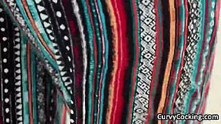 Hey, busty blonde on roller blades wants some dick