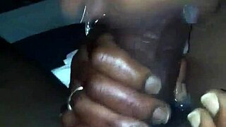 ebony slut puking on that big dick