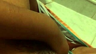 Yamileth pleasures herself in the bathroom