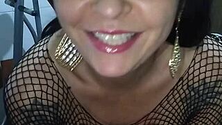 dinni gata guides gentle session with big tits