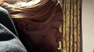 Intense deep throat training with big black cock