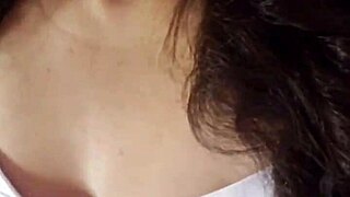 I was dancing in my red panties, showing off my small tits