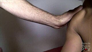 Masked Female Bodybuilder Sucks Cock Takes A Load