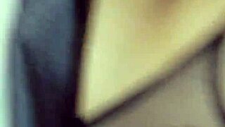 Latina wife fucks sideways with husband