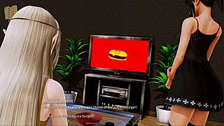 exploring the harem hotel in room 303 during a game session