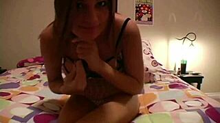 Blonde Skinny Katie Licks And Fingers Her Petite Pussy To Orgasm Close Up