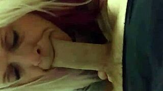 Johnny Gets Intense Blowjob From Blonde! Watch Him Explode!