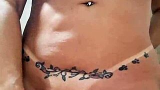 Milf plays with dildo in pussy