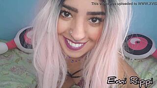 little nymph wakes up craving pussy action!