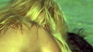 So, Barbie Banks is having this wild threesome with blowjobs and cumshots