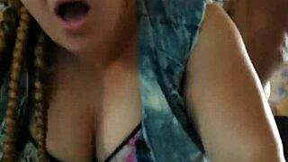 Pounding her doggystyle bent over