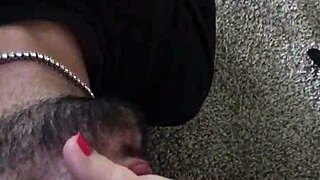 The Slave Worships His Mistress's Sweaty Bare Feet In BDSM Fetish Play