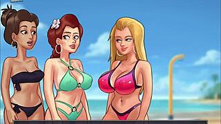 Summertime Saga 220 Featuring Amateurs In Homemade Scenes