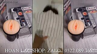 Vietnamese babe bent over for rough doggystyle action