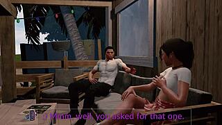 jack and emma get spanked in paradise