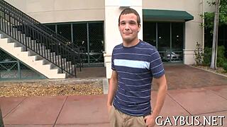 Gay guy sucks huge cock