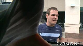 Gay guy sucks huge cock